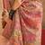 peach woven design zari silk cotton saree