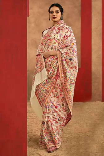 cream woven design zari silk cotton saree
