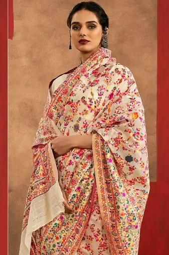 cream woven design zari silk cotton saree