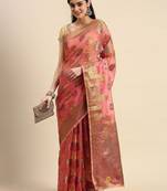 peach ethnic motifs zari woven kanjeevaram saree