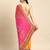 yellow bandhani gotta patti pure chiffon saree