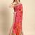 pink bandhani gotta patti pure chiffon saree
