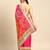 pink bandhani gotta patti pure chiffon saree