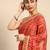 yellow bandhani gotta patti pure chiffon saree