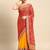 yellow bandhani gotta patti pure chiffon saree