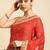 beige bandhani gotta patti pure chiffon saree