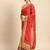 beige bandhani gotta patti pure chiffon saree