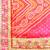 peach bandhani gotta patti pure chiffon saree