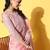 pink ethnic motifs saree with embroidered border