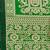 green green & cream-coloured ethnic motifs art silk ikat saree
