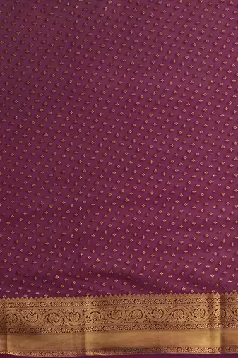 burgundy woven design zari poly georgette kanjeevaram saree