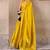 yellow woven design zari banarasi saree with unstitched blouse piece