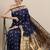 navy_blue navy blue woven design zari silk blend paithani saree