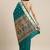 teal teal woven design zari silk blend paithani saree