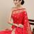 red red woven design zari silk blend paithani saree