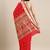 red red woven design zari silk blend paithani saree