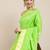 light_lime lime green woven design zari silk blend paithani saree