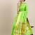 light_lime lime green woven design zari silk blend paithani saree