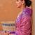 pink pink & purple ethnic motifs woven design silk blend patola saree