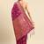 pink ethnic motifs zari silk blend paithani saree