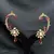 Kundan Red Stone Ear Cuff Earrings, Indian Bridal Jhumka Style Jewelry