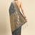 grey ethnic motifs zari silk blend paithani saree