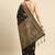 black ethnic motifs zari silk blend paithani saree