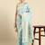 blue ethnic motifs zari silk blend paithani saree