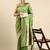 olive ethnic motifs zari silk blend paithani saree