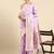 purple woven design zari silk blend paithani saree
