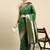 green woven design zari silk blend paithani saree