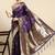 purple woven design zari silk blend paithani saree