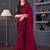 pink embellished sequinned satin saree