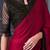 pink embellished sequinned satin saree