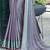 teal teal & magenta striped satin saree