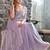 lavender embellished beads and stones satin saree