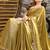 olive embellished beads & stones satin saree