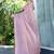 mauve beads and stones satin saree