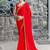 rose beads and stones satin saree