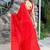 rose beads and stones satin saree