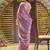 pink beads and stones satin saree
