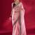 pink embroidered tissue designer saree