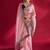 pink embroidered tissue designer saree