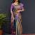 sea_green woven design zari kanjeevaram saree