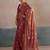 rose floral beads and stones pure chiffon saree