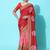 pink pink & red bandhani embroidered dola silk half and half bandhani saree