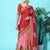 pink pink & red bandhani embroidered dola silk half and half bandhani saree