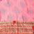 pink pink & red bandhani embroidered dola silk half and half bandhani saree