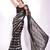 black embellished sequinned saree