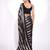 black embellished sequinned saree